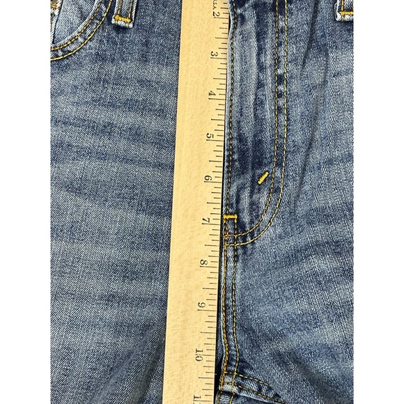 Levi's Jeans Adult 30x32 Blue Signature Straight Leg Distressed Denim Mens - Picture 4 of 13